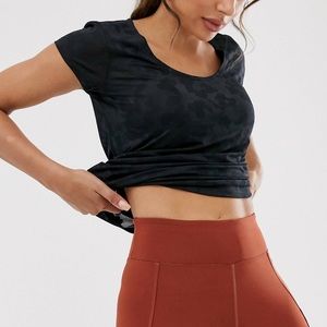 Sheer camo workout tshirt